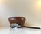 Danish Teak Rosewood Salad Bowl and Serving Spoon and Fork from Wiggers, 1960s, Set of 3, Image 7