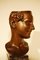 Art Déco Büste aus Bronze von Cilles Bruxelles für Fonderie Nationale des bronzes, 1930er 2