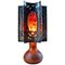 French Ceramic & Copper Table Lamp from Accolay, 1960s, Image 1