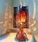 French Ceramic & Copper Table Lamp from Accolay, 1960s, Image 3