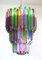 Large Multi Colored Murano Glass Chandelier, 1982, Image 6