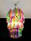 Large Multi Colored Murano Glass Chandelier, 1982 8