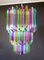 Large Multi Colored Murano Glass Chandelier, 1982 10