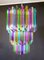 Large Multi Colored Murano Glass Chandelier, 1982, Image 10