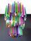 Large Multi Colored Murano Glass Chandelier, 1982 2