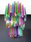 Large Multi Colored Murano Glass Chandelier, 1982, Image 2