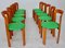 Vintage Honey Brown and Green Dining Chair by Bruno Rey for Dietiker, 1970s 3