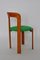 Vintage Honey Brown and Green Dining Chair by Bruno Rey for Dietiker, 1970s 8