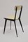 Vintage Italian Black and Cream Lounge Chairs, 1950s, Set of 3, Image 8