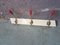 Mid-Century Red and White Coat Rack, 1950s 1