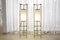 Vintage Italian Brass & Bamboo Floor Lamps, Set of 2 4