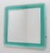 Mid-Century Green Concave Wall Mirror from Fontana Arte, 1960s 3