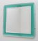 Mid-Century Green Concave Wall Mirror from Fontana Arte, 1960s, Image 3