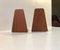 Mid-Century Teak Bookends from FM Møbler, 1960s, Set of 4 1