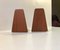 Mid-Century Teak Bookends from FM Møbler, 1960s, Set of 4, Image 1