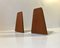 Mid-Century Teak Bookends from FM Møbler, 1960s, Set of 4 3