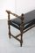 Antique French Leather Window Seat, Image 2