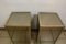 Mid-Century Glass and Nickel-Plated Brass Side Tables, 1950s, Set of 2 8