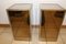 Mesas auxiliares Mid-Century de vidrio y níquel plateado, años 50. Juego de 2, Imagen 2