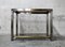 Brass & Chrome Console Table with Mirror, 1970s 7
