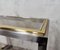 Brass & Chrome Console Table with Mirror, 1970s 9