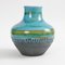 Turquoise Fat Lava Vase from Carstens, 1960s 2