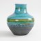 Vase Fat Lava Turquoise de Carstens, 1960s 2