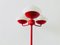 Lampadaire en Opaline Rouge de Kaiser Idell / Kaiser Leuchten, 1960s 8