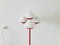 Lampadaire en Opaline Rouge de Kaiser Idell / Kaiser Leuchten, 1960s 4