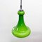 Green Opaline Ceiling Lamp, 1970s 5
