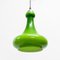 Green Opaline Ceiling Lamp, 1970s 2