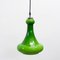 Green Opaline Ceiling Lamp, 1970s 4