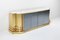 Brass & Marble Credenza from Maison Jansen, 1970s, Image 7