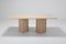 Vintage Travertine Dining Table, 1970s 1