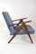 Vintage Grey Velvet Var Lounge Chair, 1970s, Image 4