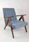 Vintage Grey Velvet Var Lounge Chair, 1970s 8