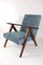 Vintage Grey Velvet Var Lounge Chair, 1970s 1