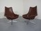 Danish Leather Pirouette Lounge Swivel Chair by H. W. Klein for Bramin, 1960s 14