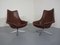 Danish Leather Pirouette Lounge Swivel Chair by H. W. Klein for Bramin, 1960s, Image 14