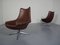Danish Leather Pirouette Lounge Swivel Chair by H. W. Klein for Bramin, 1960s 21