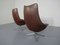 Danish Leather Pirouette Lounge Swivel Chair by H. W. Klein for Bramin, 1960s, Image 6