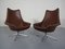 Danish Leather Pirouette Lounge Swivel Chair by H. W. Klein for Bramin, 1960s 1