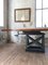 Mid-Century Industrial Metal Dining Table 14