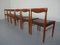 Danish Teak Dining Chairs by H. W. Klein for Bramin, 1960s, Set of 6 5