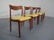Dänische Esszimmerstühle aus Teak, 1960er, 5er Set 4