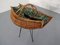 Danish Sewing Basket with Metal Legs, 1950s 20