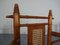 Japanese Wicker Armchairs & Table, 1940s, Set of 4, Image 34