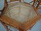 Japanese Wicker Armchairs & Table, 1940s, Set of 4, Image 10