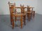 Japanese Wicker Armchairs & Table, 1940s, Set of 4, Image 21