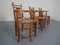 Japanische Armlehnstühle & Tisch aus Korbgeflecht, 1940er, 4er Set 21